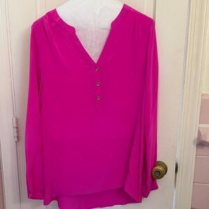 Lilly Pulitzer Fuchsia Blouse